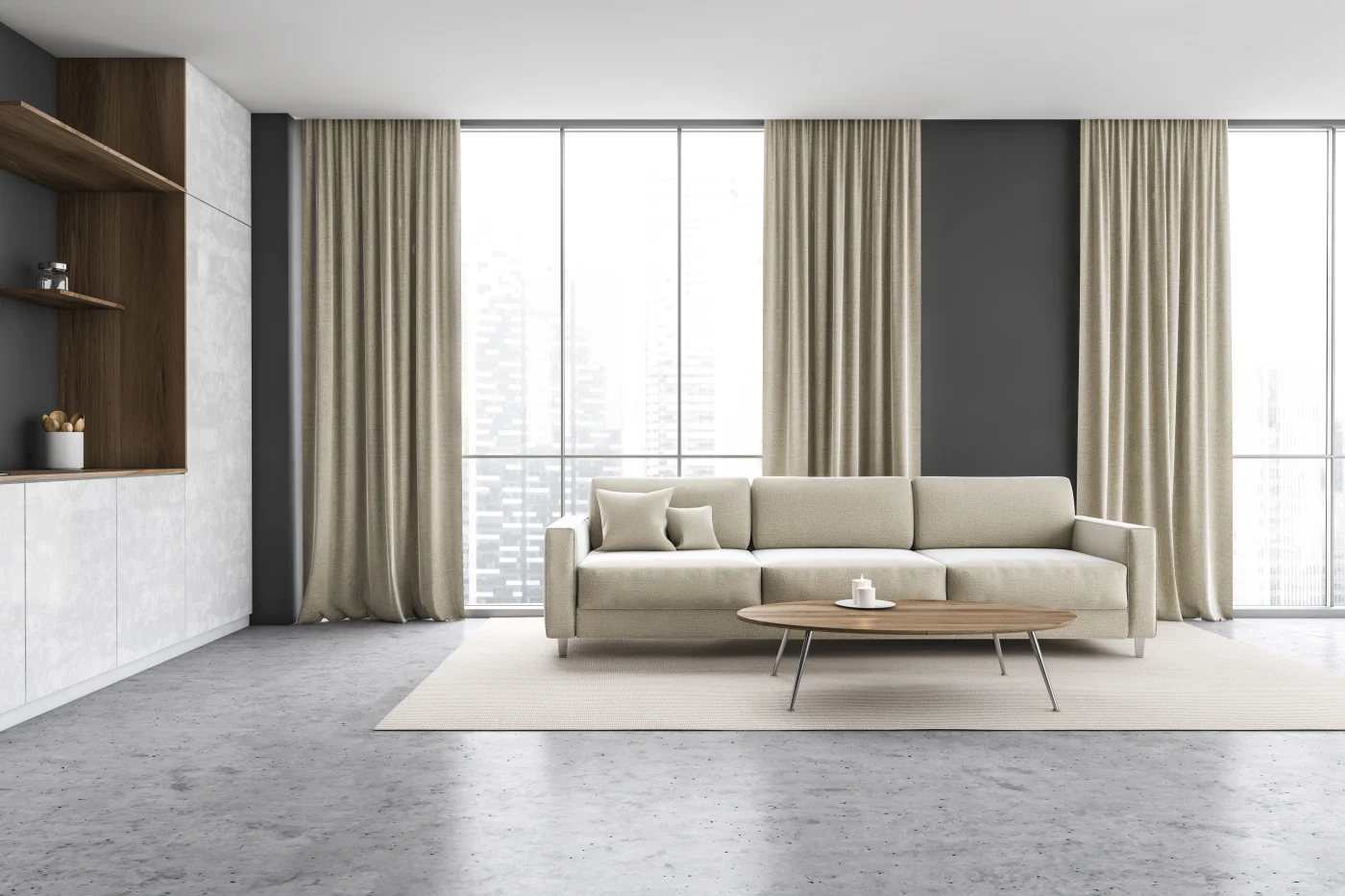 Drapery | San Francisco Bay Area | The Home Living Company Beautiful drapery installed inside a San Francisco Bay area home | The Home Living Company