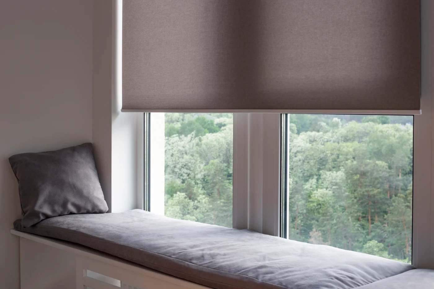 Motorized Shades | San Francisco Bay Area | The Home Living Company Motorized shades inside of a San Francisco Bay area home | The Home Living Company