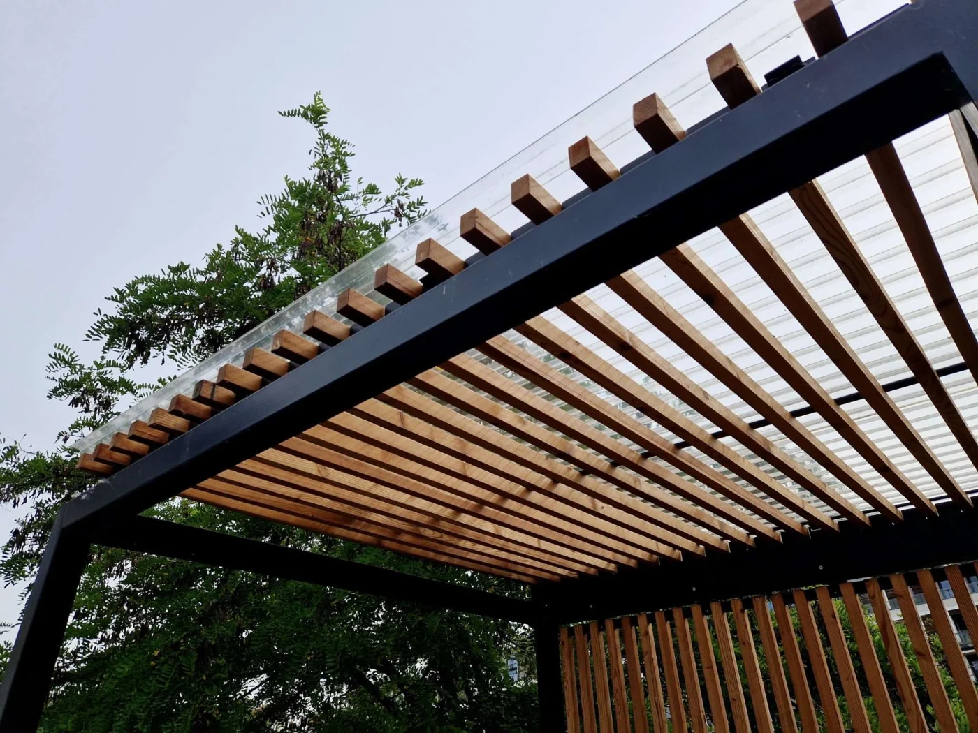 Wooden pergola in San Pablo, CA by The Home Living Company