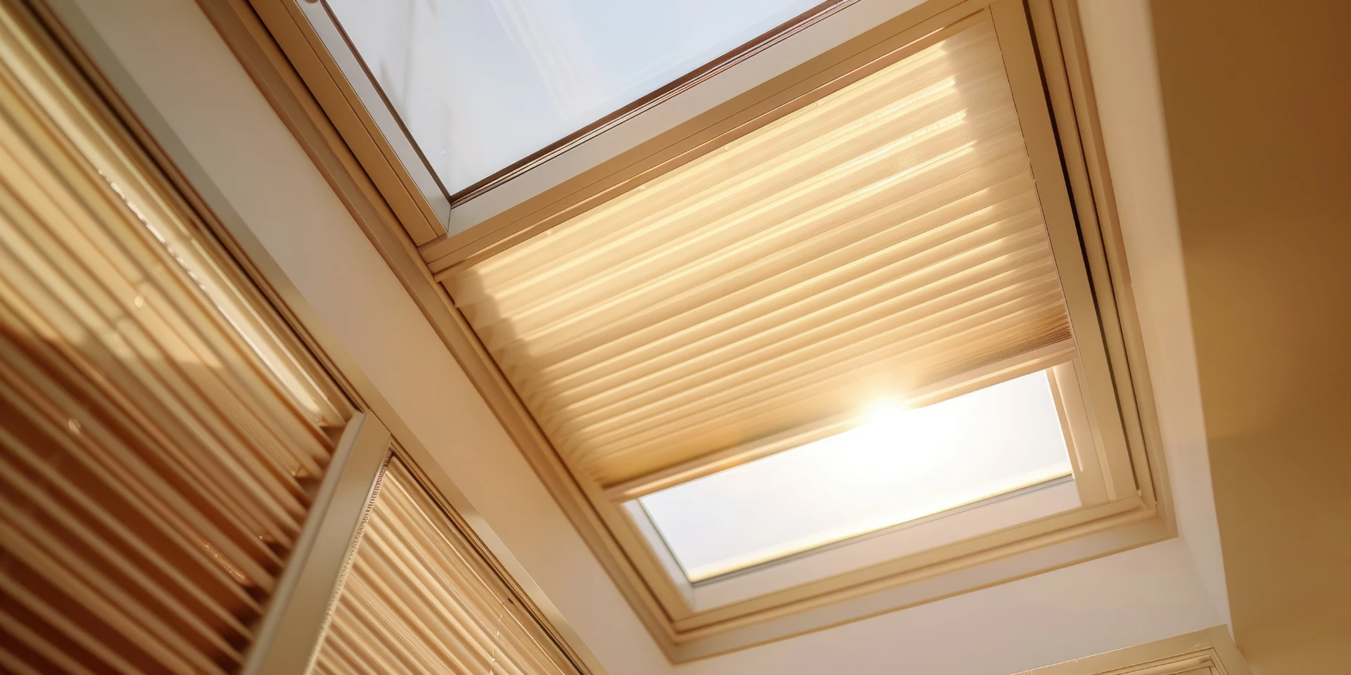 Motorized skylight shades and honeycomb curtains in Walnut Creek, CA | Home Living Window Fashions